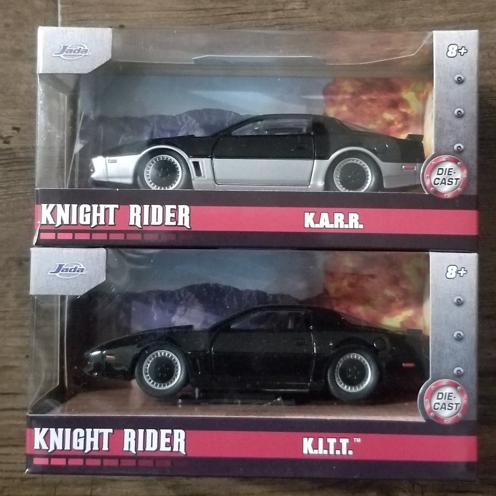 Jada Hollywood Rides Knight Rider K.I.T.T / K.A.R.R die cast metal cars